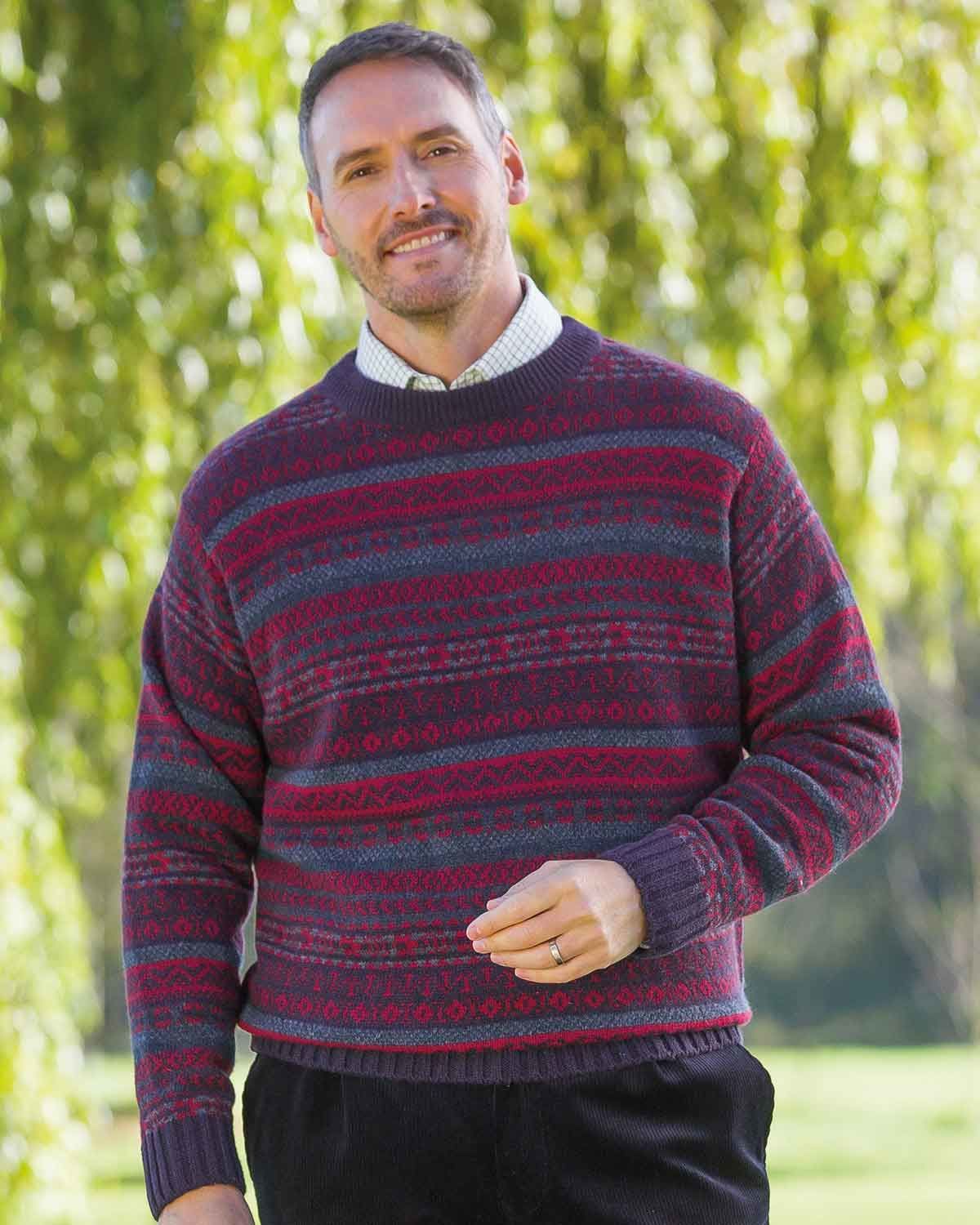 Fair isle cardigan mens uk sale